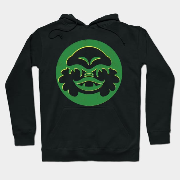 The Creature (Green Circle) Hoodie by toadyco